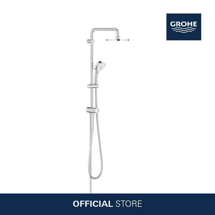 GROHE TEMPESTA COSMOPOLITAN SYSTEM 200 FLEX SHOWER SYSTEM WITH DIVERTER