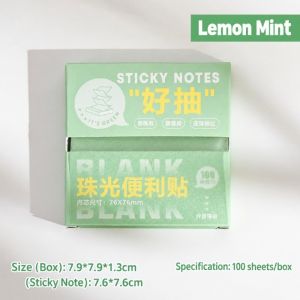 DANDARU 100Sheets ra Giấy ghi chú dính Ngọc trai lấp lánh Trong suốt Giấy ghi chú dính có ánh ngọc trai. Lấp lánh Thú cưng Sổ ghi chú Quà tặng