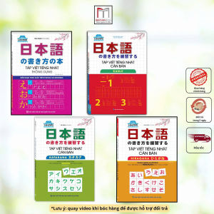Combo Sách - Tập viết tiếng Nhật căn bản