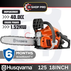 HUSQVARNA 125 18" MESIN GERGAJI POKOK MACHINE CHAINSAW (2 LEJANG / 2 STROKE)
