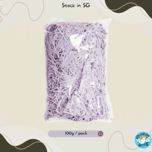 LOCAL SELLER 🇸🇬【Ready Stock】100G Colorful Shredded Crinkle Paper Raffia Filler Gift Box DIY Filling for Material 彩色碎皱拉菲纸