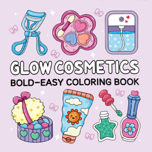 [พร้อมส่ง] PK สมุดภาพระบายสี GLOW COSMETICS  ภาพน่ารัก ระบายเพลิน ฝึกสมาธิ คลายเครียดได้ทุกวัน
