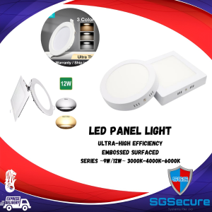 Ultra-High Efficiency LED Panel Light: Choose from 9W or 12W with 3000K/4000K/6000K Options
