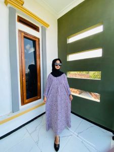 Daster  Dress Rayon Motif Lengan 3/4 Terbaru Kekinian
