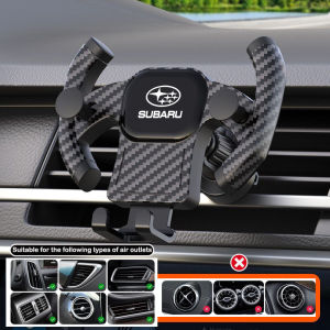 Car Vent Phone Mount Holder 360 Rotation Adjustable Car Phone Holder with Hook Suitable For Subaru WRX XV Brz Ascent Forester Impreza Legacy Outback
