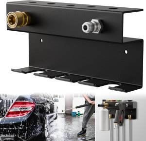 1/4 Inch Quick Connect Wall Mount Holder - Pressure Washer Nozzle Soap Sprayer Storage