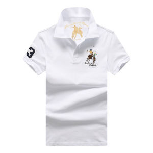 ZeroDis Men Summer Polo Shirt Mens Lapel Plain Breathable Short Sleeve Embroidered Business Casual Polo Shirt