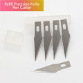 Refill Mata Pisau Pen Cutter SET 5 pcs Isi Ulang Pemotong Kertas Stiker Suku Cadang Alat Potong Akrilik HPL PCB PVC Sheet Paper Cutting Knife. 