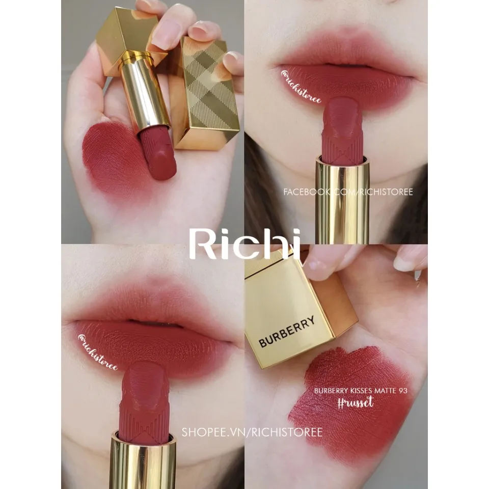 Son Burberry Kisses Matte 93 Russet fullbox v vang limited Lazada.vn