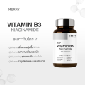 [1 กระปุก] The Merry Vitamin B3 Niacinamide 180,000 mcg. วิตามินล็อคผิวชุ่มชื้น : 90 Capsules. 
