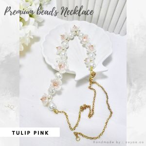 PREMIUM CRYSTAL BEADS NECKLACE KALUNG MUTIARA HIJAB FASHION KALUNG KONDANGAN