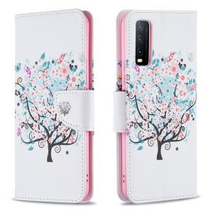 New Phone Case For Vivo Y12S Y12A Y20A Y20T Y20S G Y20G Y20i Y20 2021 Y11 Painted Pattern Cartoon Leather Wallet Card Slot Flip Case Casing