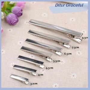 Ditur 50PCS Fashion Flat Metal Hair Clips Prong Flat Hair Clips Metal Hairpin