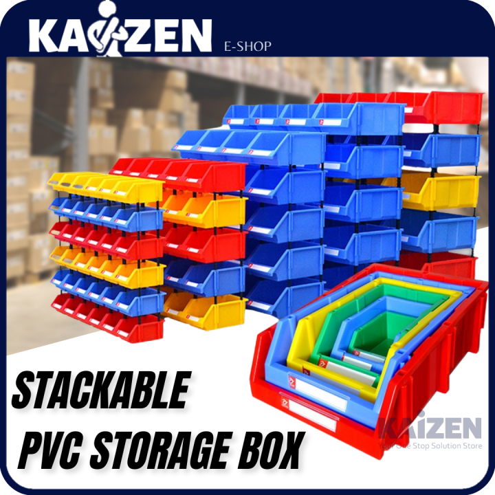 PVC Storage Box Stackable Hardware Spare Part Storage Box Heavy Duty