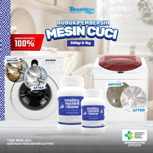 BRANDWASH - Bubuk Pembersih Mesin Cuci Washing Machine Cleaner Premium 500gram
