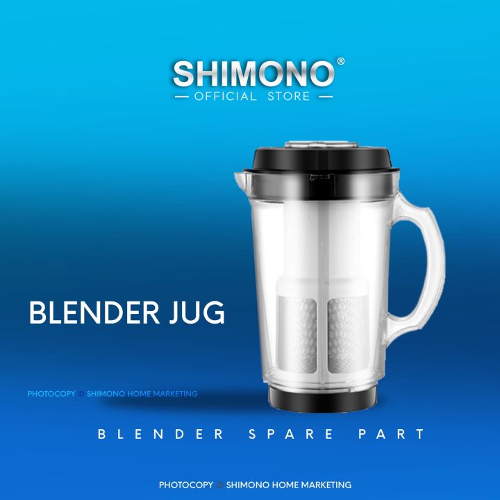 SHIMONO MULTIFUNTIONAL FOOD PROCESSOR PARTS FOOD JAR (BLACK) Lazada