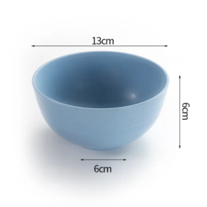 5 Colors Wheat Straw Bowls Fruit Vegetable Bowl Snack Bowl Rice Bowl Eco-friendly Safe Kitchen Bowl for Children Adult Environmentally Friendly Recyclable Bowl