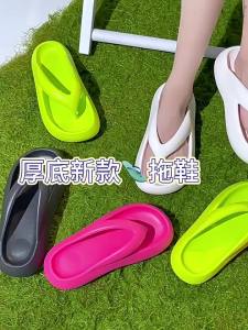 WomenS New Fashion Flip-Flops Ins-Style Thick-Soled Non-Slip Beach Sandals For Women To Wear Outside