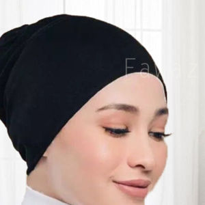 CIPUT ANTI PUSING DALEMAN HIJAB KAOS HITAM ISI 10 PCS