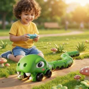 JUVIAAL RC Toy Car Greedy Snake Battle Remote Control 2 Players Rechargeable Kids Gift
