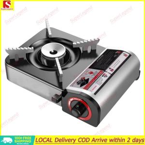 【Big Sale】Portable Butane Camping Stove Automatic Ignition Butane Stove Portable Gas Grill for Outdoor Cooking Hiking Emergency【SuperLegend】