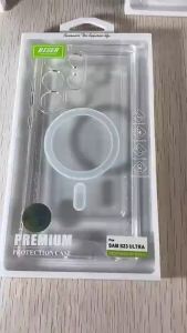 SAMSUNG S25 ULTRA s24 ULTRA  FE S23 Ultra S22 PLUS Case BISEN Magnetic Transparent W/ Camera Cover