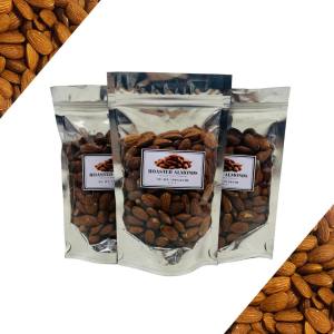 Roasted Almonds 150 grams in Resealable Pouch - Imported from USA