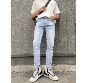 Quần bò jean nam dài xám khói trẻ trung chất jean co giãn tốt chuẩn form bền đẹp giá tốt 25/06