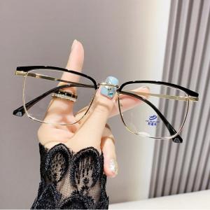 JN IMPRESSION Business Photochromic Anti-blue Light Stitching Color Science and Technology Mens Nearsighted Glasses