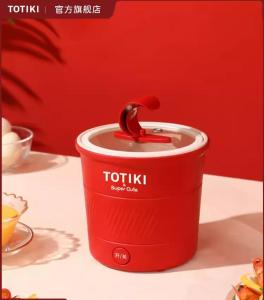 totiki Multifunctional mini electric cooker dormitory one person instant noodle pot and bowl cooking noodle pot small electric pot low power hot pot