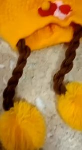 Topi Kupluk Kepang Bayi Perempuan Usia 3 BLN--2 THN