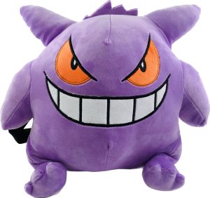 LZD  Large Backpack Gengar Ibu Snorlax Fire-Spraying Dragon Piplup Puzzle Q Mengmeng Plush Backpack Schoolbag