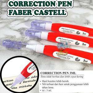 Beauty 1 PCS Faber Castell Correction 3ml Pen Type X Faber Castell Tipe Ex Penghapus Pulpen Cair Penghapus Bolpoint Pen Remover Typex Tipex Type Ex Tipe X Tip Ex Typ Ex