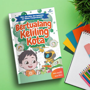Buku Cerita Anak Islami Komik Bertualang Keliling Kota Riko The Series (Bisa Custom Nama)