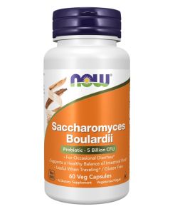 โปรไบโอติก NOW Foods Saccharomyces Boulardii Probiotic 5 Billion CFU 60 Veg Capsules