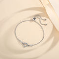 Y754 [COD✔]Gelang Rantai Titanium Lapis Emas Stainless Wanita Heart Jewelry Gift for Wanita. 
