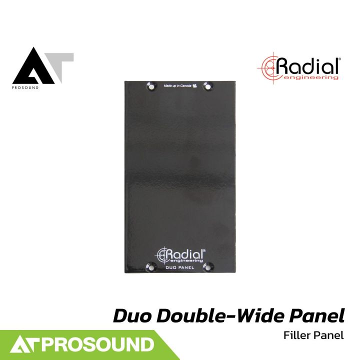Radial Duo Double-Wide Panel แผ่นปิดช่อง 500 Series ขนาด 2 ช่อง สำหรับแร็ค AT Prosound