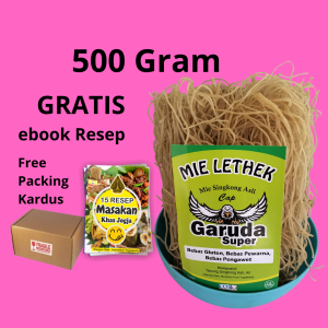 Mie Lethek Tradisional 500 Gram Cap Garuda Super – Asli Bantul Yogyakarta Bebas Gluten