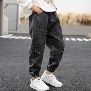 Pants For Kids Boys Loose Jeans Fashion Cargo Childrens Light Blue Jogging Pants