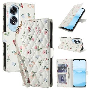 เคสสำหรับ A17 OPPO A17K A15 A15S A16 A18 A38 A54 A55 A57 A57S A58เคสโทรศัพท์ A77ดอกไม้กระเป๋าสตางค์หนังแม่เหล็กพลิกช่องการ์ด