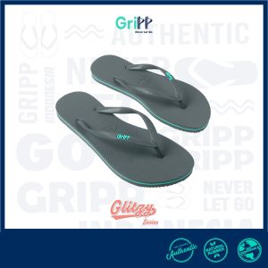 GriPP - Glitzy Grey Davys Turquoise Sandal Jepit