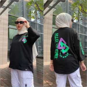 Baju Wanita Terbaru 2024 Atasan oversize wanita kekinian Lengan 7/8 combad 20s by Dm3-AmirahStore21