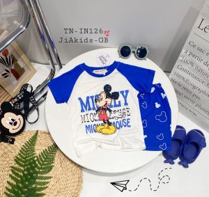 Bộ Quần Áo Trẻ Em Vải Thun lạnh NATUCO In Hình Động Vật Cho Bé 0-8 Tuổi Mặc Thường Ngày Đi Học Đi Chơi TN-IN126