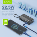 BAVIN PC018 10000mAh Fast Charging Power Bank Compatible iPh Cable & Plug  Built-in Type-C for iPh 16. 