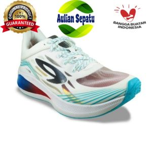 910 Nineten Sepatu running pria - Haze vision 1.0 PUTIH BIRU
