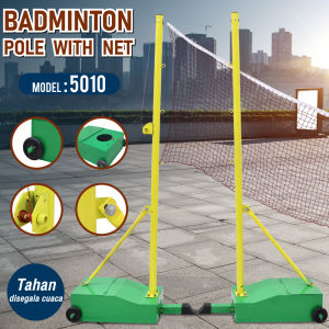 BG SPORT Tiang Net Bulu Tangkis Portable Badminton Pole 5010