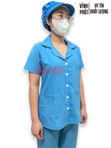 Đồ Đồng Phục Cấp Dưỡng Mầm NonĐiều DưỡngVải Cotton Lạnh Cao Cấp - Hình Thật