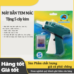 Máy Bắn Tem Mác Quần áo JINMA Tặng  5 cây kim bắn ( màu xanh )
