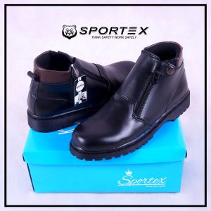 sepatu safety / safety shoes / sepatu flat / safety shoes wanita type zipper by sportex