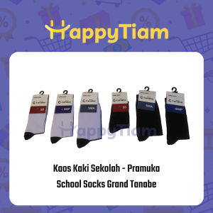 KAOS KAKI GRAND TANABE COMP PUTIH HITAM / HITAM PRAMUKA TEBAL ~ KAUS BETIS ANAK SEKOLAH SD SMP SMA SPANDEK FOOTWEAR IMPOR